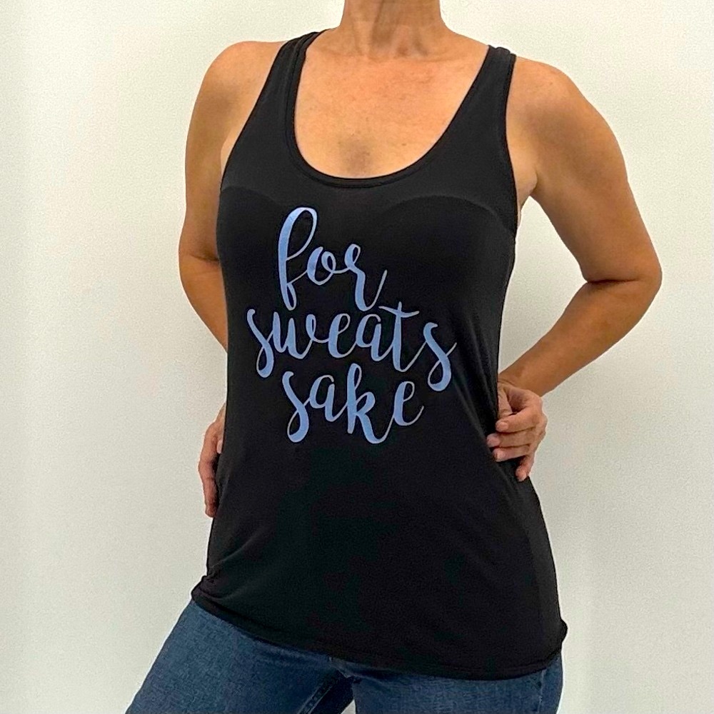 Lululemon Athletica For Sweats Sake Pima Cotton Racerback Love Tank Top